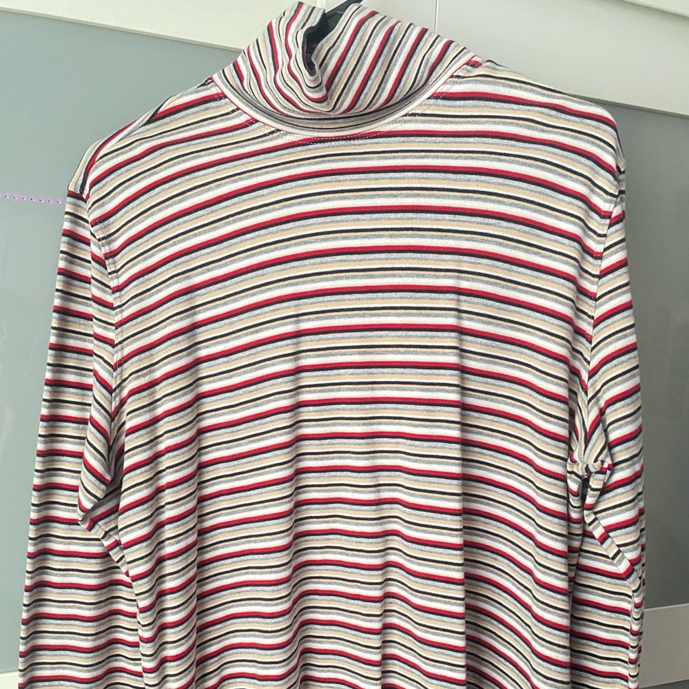 Vintage striped turtle neck